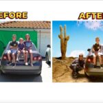 Before and After: Green Screen outside - Kingdom Kids Zone, Seed of Faith - What's the Scoop? Kids Bible News!