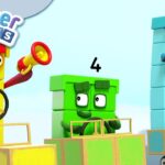 @Numberblocks | Four Goes with the Flow | Learn to Count - Kingdom Kids Zone, Little Learners - Numberblocks