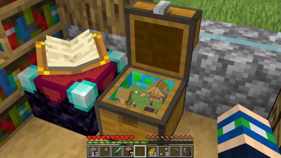 How to Build TINY Village Inside a Chest in Minecraft! - Gameplay, Kingdom Kids Zone, Minecraft - EYstreem