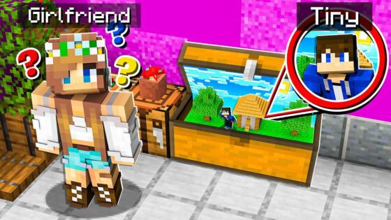 I Built a TINY SECRET BASE in My GIRLFRIEND’S HOUSE in Minecraft! - Gameplay, Kingdom Kids Zone, Minecraft - EYstreem
