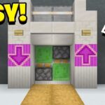 How to Build an Easy Working Elevator in Minecraft! (No Mods) - Gameplay, Kingdom Kids Zone, Minecraft - EYstreem