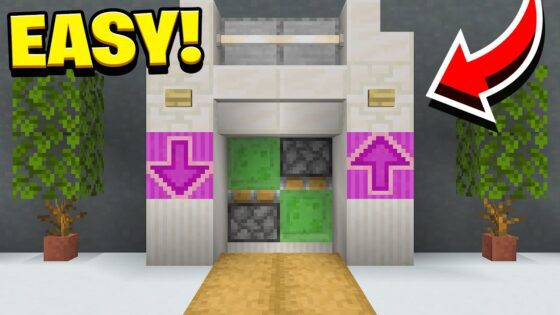 How to Build an Easy Working Elevator in Minecraft! (No Mods) - Gameplay, Kingdom Kids Zone, Minecraft - EYstreem