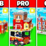 NOOB vs PRO vs GOD: FIREFIGHTER CHALLENGE in Minecraft! - Gameplay, Kingdom Kids Zone, Minecraft - EYstreem