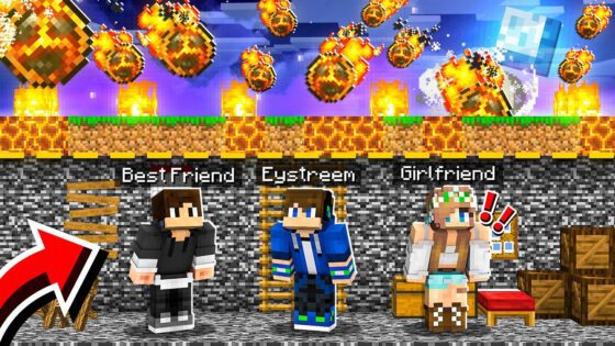 HOW TO SURVIVE A FIRE APOCALYPSE IN MINECRAFT! - Gameplay, Kingdom Kids Zone, Minecraft - EYstreem