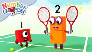 @Numberblocks | Playing Tennis with your Friend | Learn to Count - Kingdom Kids Zone, Little Learners - Numberblocks