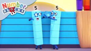 @Numberblocks | Five Dance Moves | Learn to Count - Kingdom Kids Zone, Little Learners - Numberblocks