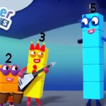 @Numberblocks | Five's Singing School | Learn to Count - Kingdom Kids Zone, Little Learners - Numberblocks