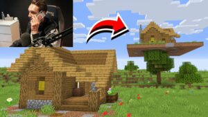 Every Time this Streamer Left His House, I Moved It! - Gameplay, Kingdom Kids Zone, Minecraft - EYstreem