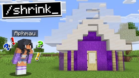 I Slowly Shrunk APHMAU’S HOUSE Until She Notices… - Gameplay, Kingdom Kids Zone, Minecraft - EYstreem