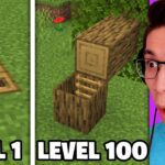 Testing Minecraft Secret Bases from Level 1 to Level 100 - Gameplay, Kingdom Kids Zone, Minecraft - EYstreem