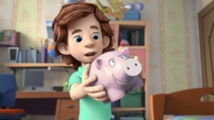 Saving with a Piggy Bank | The Fixies | Cartoons for Children - Kingdom Kids Zone, Little Learners - The Fixies