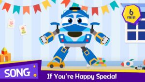 Special compilation | If You're Happy – Hokey Pokey | 6 mins Robottrains Kids song - Kids TV Series, Kingdom Kids Zone - Robot Trains official