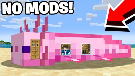 How To Live Inside an Axolotl in Minecraft Tutorial! (Easy) - Gameplay, Kingdom Kids Zone, Minecraft - EYstreem