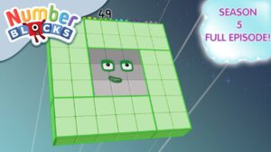 Square on the Moon 🟩 🌝 | Full Episode – S5 E27 | Learn to Count – Numberblocks - Kingdom Kids Zone, Little Learners - Numberblocks