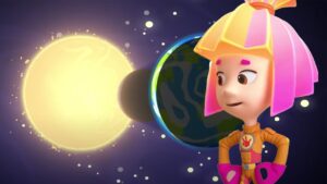 Learning about a Solar Eclipse | The Fixies | Cartoons for Children - Kingdom Kids Zone, Little Learners - The Fixies