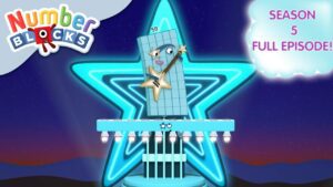 Sky High Fives 🖐| Full Episode – S5 E25 | Learn to Count – Numberblocks - Kingdom Kids Zone, Little Learners - Numberblocks