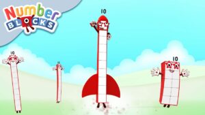 @Numberblocks- Sing Along with Ten! 🚀🎤 | Learn to Count - Kingdom Kids Zone, Little Learners - Numberblocks