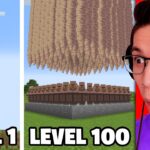 Testing Satisfying Minecraft Builds From Level 1 to Level 100 - Gameplay, Kingdom Kids Zone, Minecraft - EYstreem