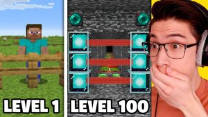 Testing Minecraft Base Defenses From Level 1 to Level 100 - Gameplay, Kingdom Kids Zone, Minecraft - EYstreem
