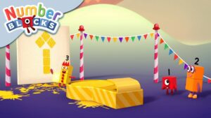 @Numberblocks-The Stampolines! 🟪 | Educational | Shapes - Kingdom Kids Zone, Little Learners - Numberblocks