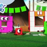 @Numberblocks- Squares with Holes in Club ⏹ | Numbers Are Everywhere | Educational | Learn to Count - Kingdom Kids Zone, Little Learners - Numberblocks
