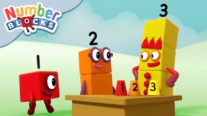 @Numberblocks- Three's Apple Trick! 🍎🪄 | Educational | Learn to Count - Kingdom Kids Zone, Little Learners - Numberblocks