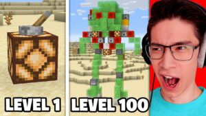 Testing Minecraft Redstone From Level 1 to Level 100 - Gameplay, Kingdom Kids Zone, Minecraft - EYstreem