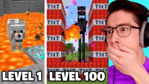 Testing Minecraft Anxiety From Level 1 to Level 100 - Gameplay, Kingdom Kids Zone, Minecraft - EYstreem