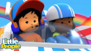 Racing On Rainbows!🌈⭐ Little People – Fisher-Price ⭐ Compilation - Kids TV Series, Kingdom Kids Zone - Little People - Fisher Price