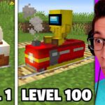 Testing Minecraft Build Hacks From Level 1 to Level 100 - Gameplay, Kingdom Kids Zone, Minecraft - EYstreem