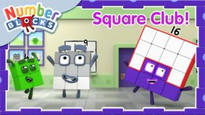 @Numberblocks- The Square Club! 🟦⚡️ | Back to School | Learn to Count - Kingdom Kids Zone, Little Learners - Numberblocks