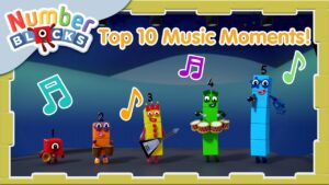 @Numberblocks- Top 10 Music Moments! 🎤🎶 | Learn to Count - Kingdom Kids Zone, Little Learners - Numberblocks