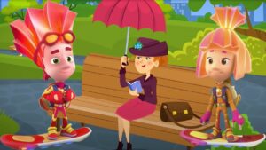 The Umbrella | The Fixies | Cartoons for Children - Kingdom Kids Zone, Little Learners - The Fixies