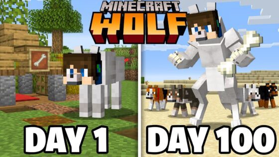 I Survived 100 Days as a Wolf in Minecraft - Gameplay, Kingdom Kids Zone, Minecraft - EYstreem