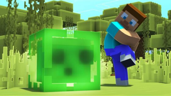 Don't Touch This Slime in Minecraft #shorts - Gameplay, Kingdom Kids Zone, Minecraft - EYstreem