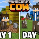 I Survived 100 Days as a Cow in Minecraft - Gameplay, Kingdom Kids Zone, Minecraft - EYstreem