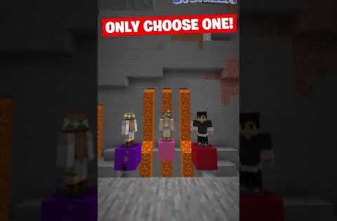 Minecraft ONLY ONE Can Be Saved! GIRLFRIEND vs SISTER vs BFF! #shorts - Gameplay, Kingdom Kids Zone, Minecraft - EYstreem