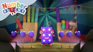 @Numberblocks- Five and Six Sing a Song! 🎤| Learn to Count - Kingdom Kids Zone, Little Learners - Numberblocks