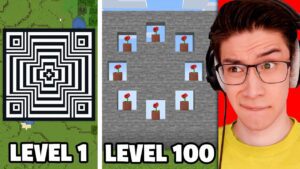 Testing Minecraft Illusions From Level 1 to Level 100 - Gameplay, Kingdom Kids Zone, Minecraft - EYstreem