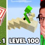 Testing Minecraft IMPOSSIBLE Trick Shots From Level 1 to Level 100 - Gameplay, Kingdom Kids Zone, Minecraft - EYstreem