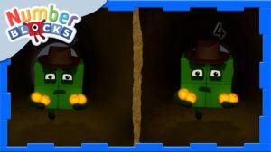 @Numberblocks- Four's Spook-Tastic Escape 🤠💨 | Number Magic - Kingdom Kids Zone, Little Learners - Numberblocks