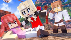GIRLS FIGHT! Magic of Kuma EP6 (Minecraft Roleplay) - Gameplay, Kingdom Kids Zone, Minecraft - EYstreem