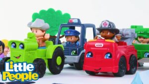 ⭐️Who has the fastest vehicle? CITY RACE 🚒🚛🚜🚙 ⭐️ @littlepeople Season ⭐️ - Kids TV Series, Kingdom Kids Zone - Little People - Fisher Price