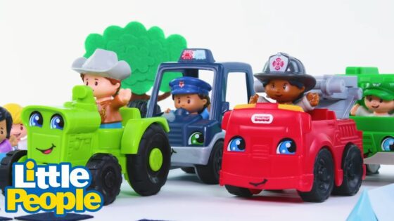 ⭐️Who has the fastest vehicle? CITY RACE 🚒🚛🚜🚙 ⭐️ @littlepeople Season ⭐️ - Kids TV Series, Kingdom Kids Zone - Little People - Fisher Price