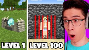 Testing Minecraft Traps From Level 1 to 100 (Part 2) - Gameplay, Kingdom Kids Zone, Minecraft - EYstreem