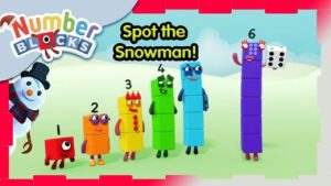 @Numberblocks- Spot the Snowman! ☃️| Challenge One | Merry Christmas! - Kingdom Kids Zone, Little Learners - Numberblocks