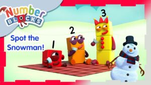 @Numberblocks- Spot the Snowman! ⛄️👀| Challenge Two | Merry Christmas! | Learn to Count - Kingdom Kids Zone, Little Learners - Numberblocks