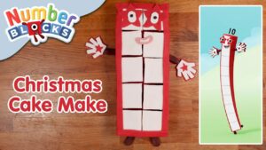 @Numberblocks – Learn How to Make a Christmas Cake | Number 10 | Baking - Kingdom Kids Zone, Little Learners - Numberblocks