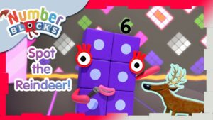 @Numberblocks- Spot the reindeer! 🎅| Challenge Two | Merry Christmas! | Learn to Count - Kingdom Kids Zone, Little Learners - Numberblocks