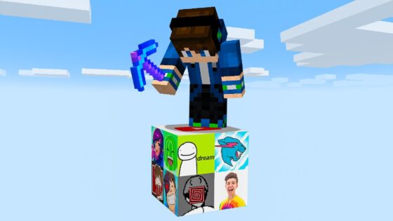 Minecraft, But It’s Only 1 YouTuber Block… - Gameplay, Kingdom Kids Zone, Minecraft - EYstreem